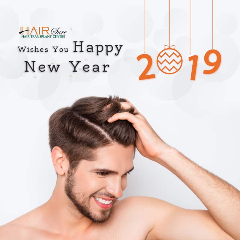 Happy New Year wishes by Best Hair Transplant, One of the best Hair loss treatment Hospitals in Hyderabad