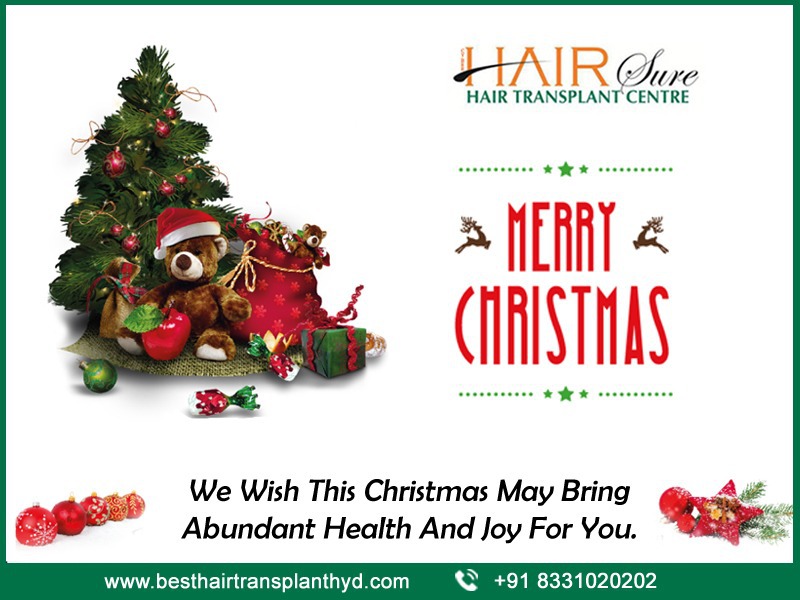 Best hair transplant clinic wish you Happy Merry Christmas, Best Hair transplant hospital in hyderabad